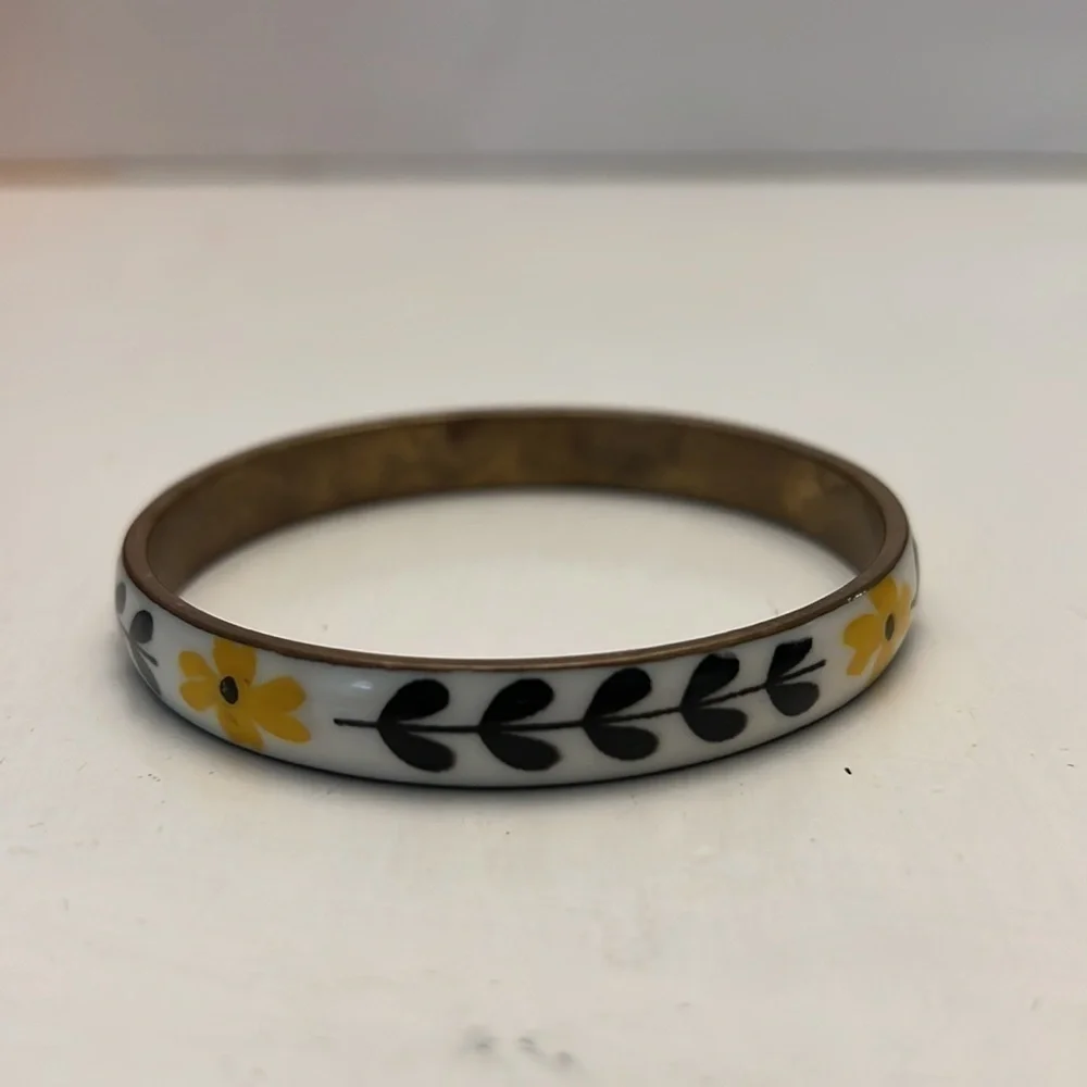 Enamel Brass Vintage Bangel Bracelet